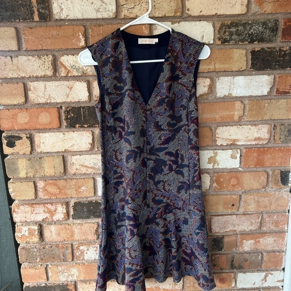 Tory Burch Pixelated Brocade Dress